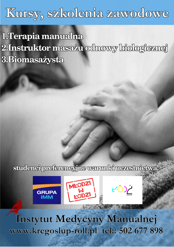 szkolenia zawodowe instruktor masaż. Terapia manualna